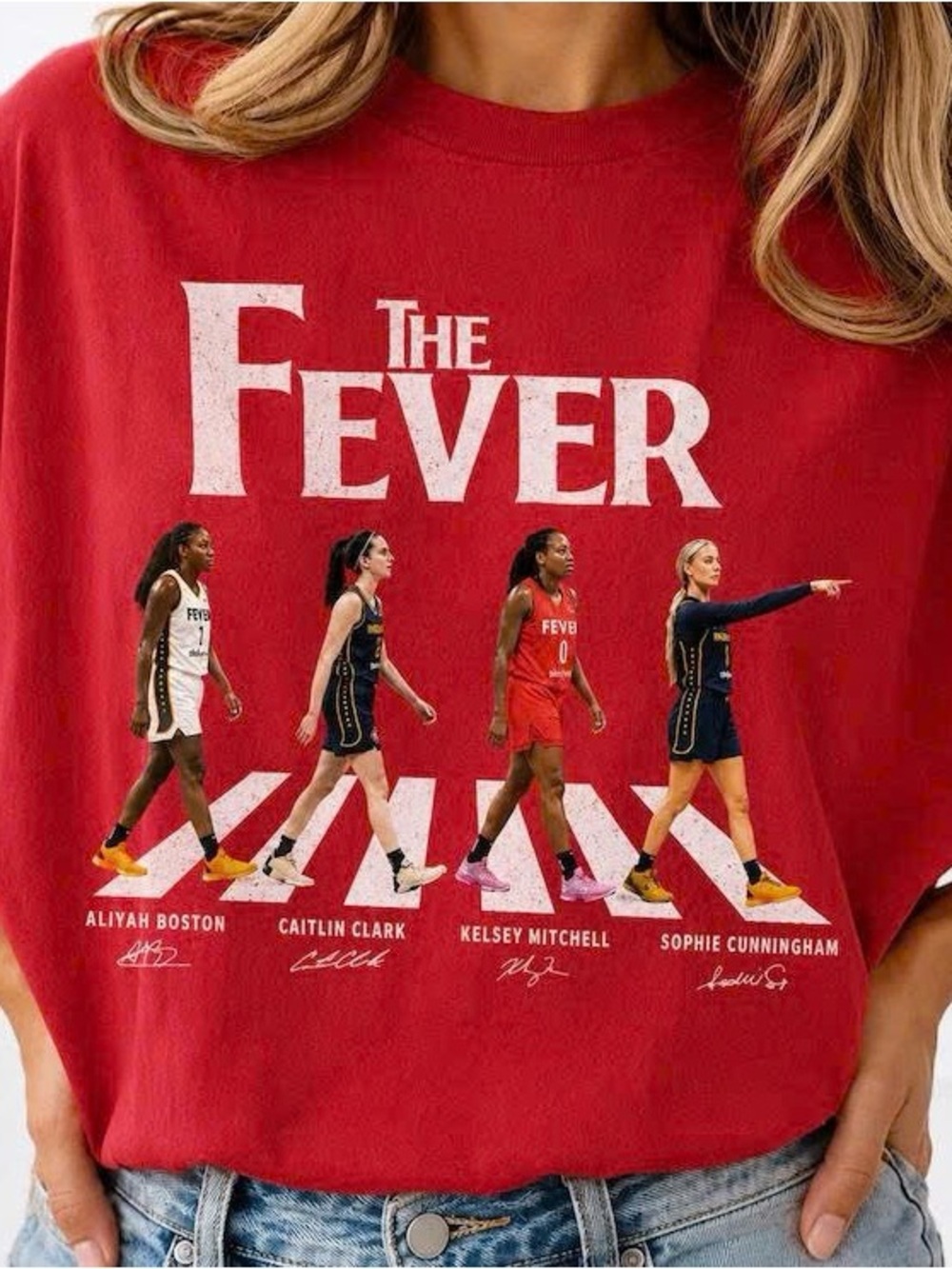 Red 'The Fever' Graphic Short Sleeve Tee